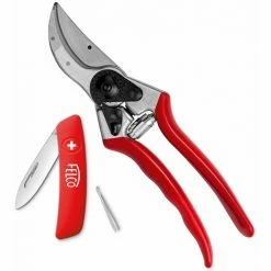 FELCO-Set FELCO 2 Einhand Baum Reb Garten-Schere + FELCO 500 Klappmesser