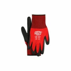 FELCO Arbeitshandschuhe Mit Nitrilbeschichtung Größe L Gestrickter Handschuh
