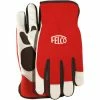 FELCO Arbeitshandschuhe Mit Leder Rot/wei§ Grš§e S Atmungsaktiv Gartenhandschuhe